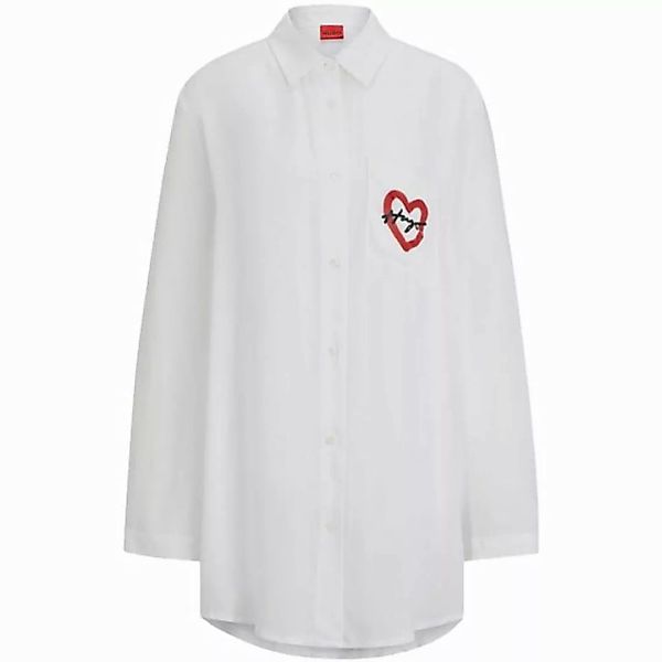 HUGO Sleepshirt Hugo Damen The Sleep Shirt Pajama Bottom, White100 günstig online kaufen