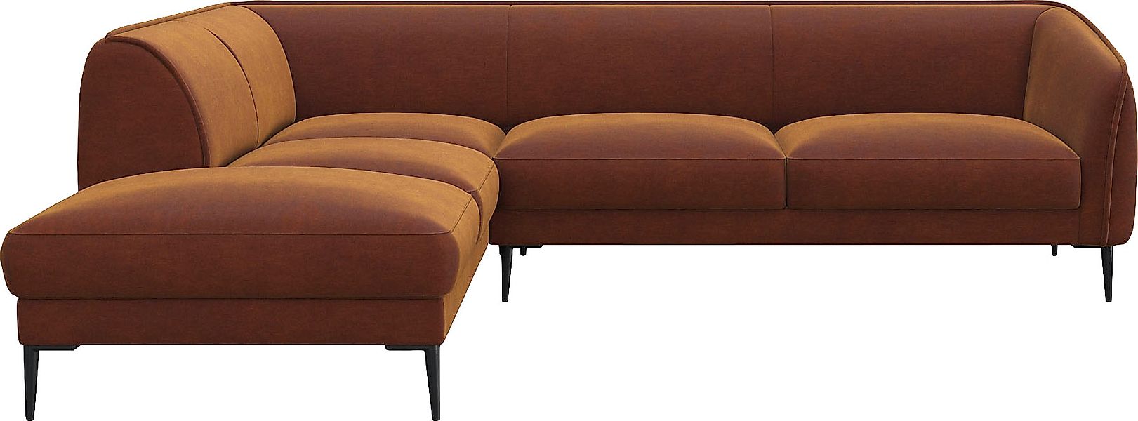 FLEXLUX Ecksofa »Belle Designsofa, L-Form, B/T 268/209 cm«, Skandinavisches günstig online kaufen
