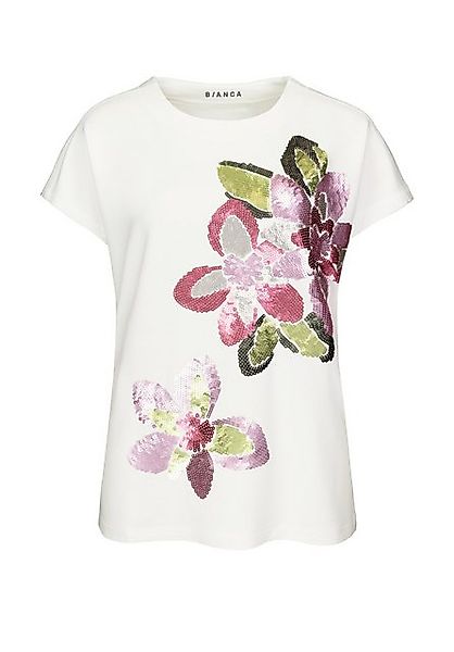 bianca Print-Shirt JULIE mit leicht schimmernden Paillettenmotiv günstig online kaufen