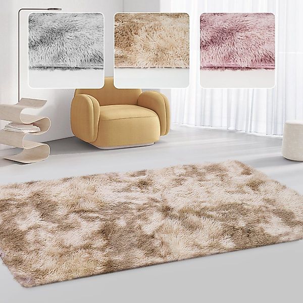 MULISOFT Langflor-Teppich Superweicher flauschiger moderner Schlafzimmertep günstig online kaufen