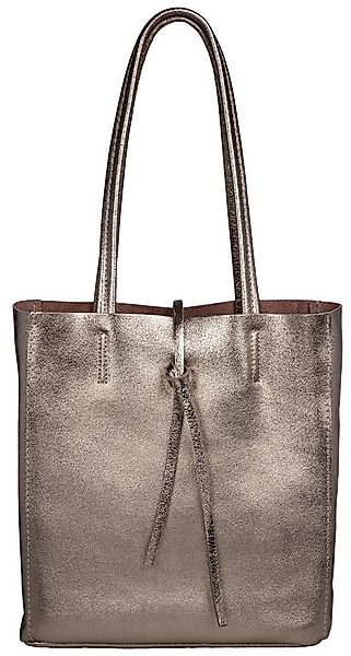 Caspar Schultertasche Mittelgroße Leder Shopper Damen Tasche - CLASSIC LINE günstig online kaufen