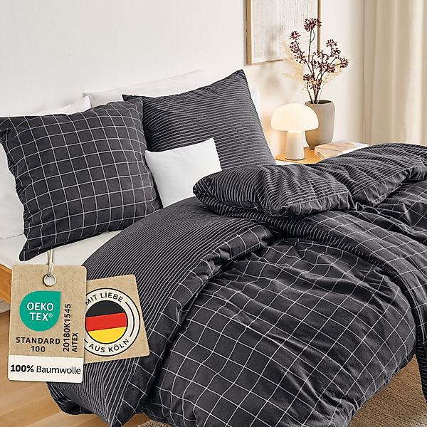 Blumtal Bettwäsche Biber Bettwäsche Oeko-TEX zert. günstig online kaufen