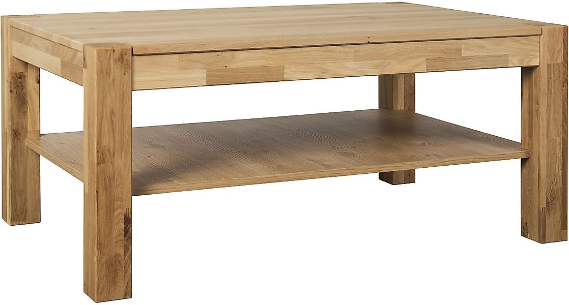 VOGL Möbelfabrik Couchtisch "Toronto", in 2 Größe, mit Ablageboden, teilmas günstig online kaufen