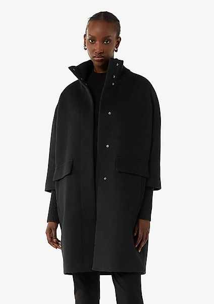 comma Funktionsmantel Outdoor-Mantel Wollmantel mit geripptem Kragen und Är günstig online kaufen