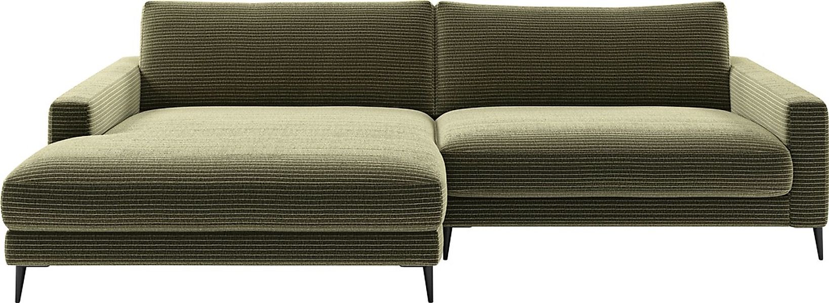 Home affaire Ecksofa "Downtown, B/T/H: 272/190/84 cm L-Form" weicher Sitzko günstig online kaufen