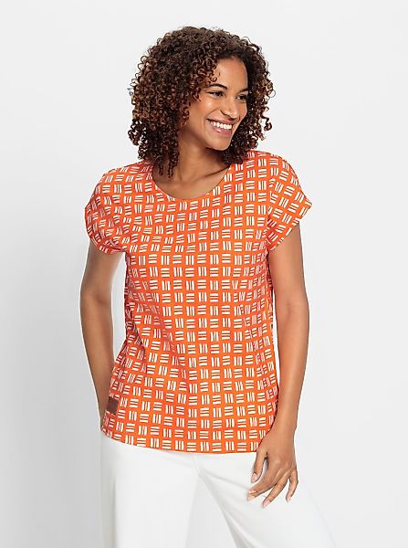 Casual Looks Print-Shirt "Print-Shirt" 1 Stk. tlg. günstig online kaufen