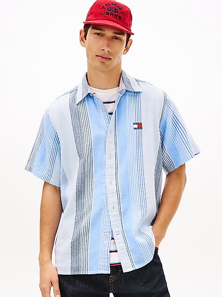 Tommy Jeans Kurzarmhemd "RELAXED STRIPE" Relaxed fit mit Streifenmuster günstig online kaufen