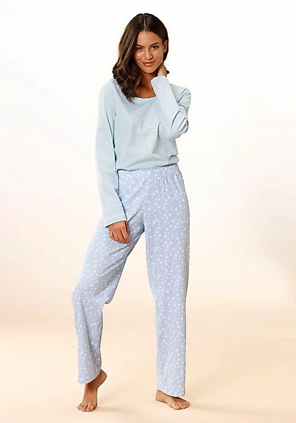 Vivance Dreams Pyjama, (2 tlg.), mit Sternenprint günstig online kaufen