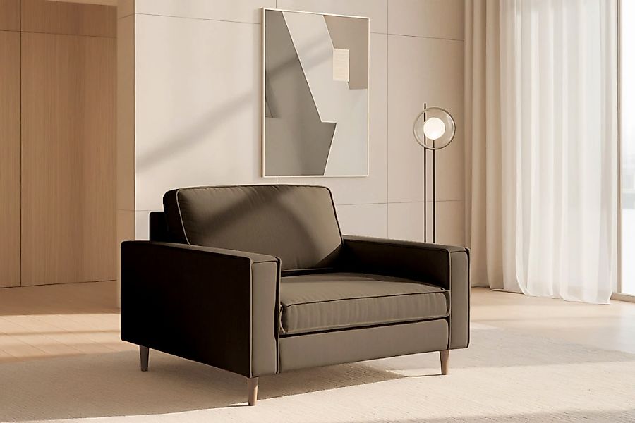 Home affaire Loveseat "Pinto Skandi 105 cm, Chenille, Struktur" günstig online kaufen