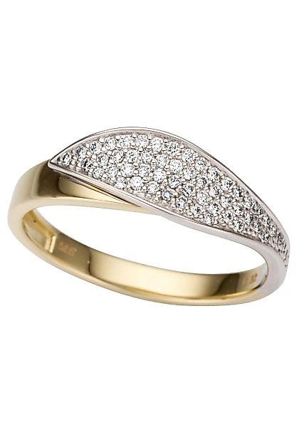 Firetti Fingerring "Schmuck Geschenk Gold 585 Damenring Goldring", zu Kleid günstig online kaufen
