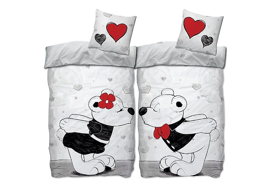BERONAGE Partnerbettwäsche Bärchen Partnerbettwäsche 2 Bettwäsche-Sets, 4 t günstig online kaufen