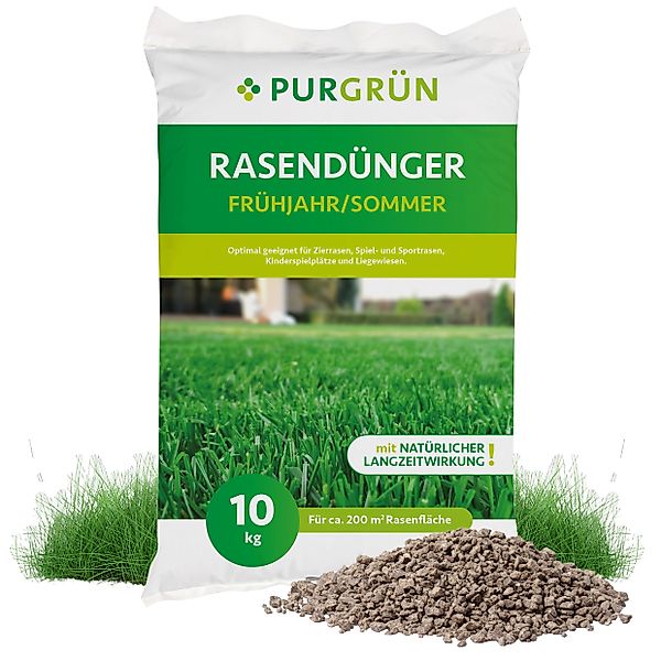 Purgrün Rasendünger, Rasendünger, reicht für ca. günstig online kaufen