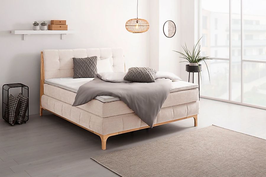 OTTO products Boxspringbett "Jelle" 5 Stk. tlg. zertifizierte, recycelte Be günstig online kaufen