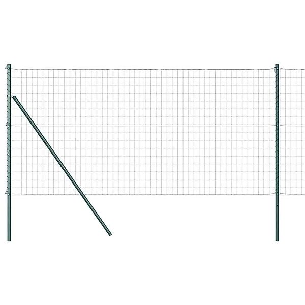 vidaXL Zaun mit Pfosten Grün 1,2 x 10 m Stahl und PVC 3350283 günstig online kaufen