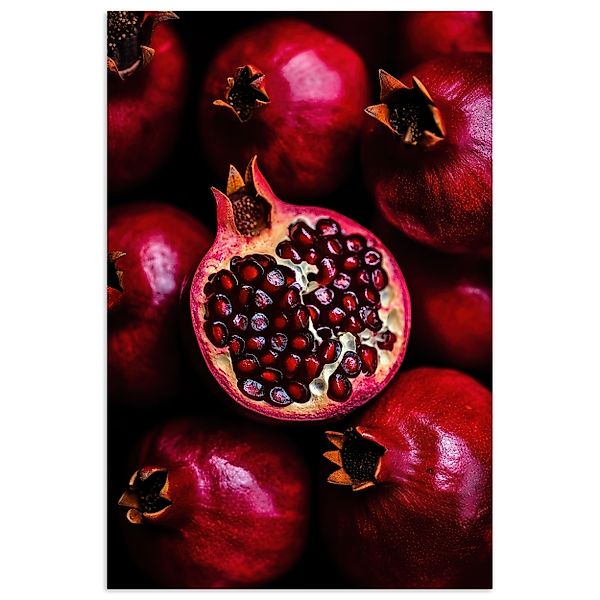 MuchoWow Poster Granatapfel - Rot - günstig online kaufen