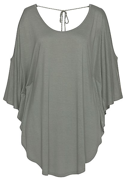 LASCANA Strandshirt mit Zierband im oberen günstig online kaufen