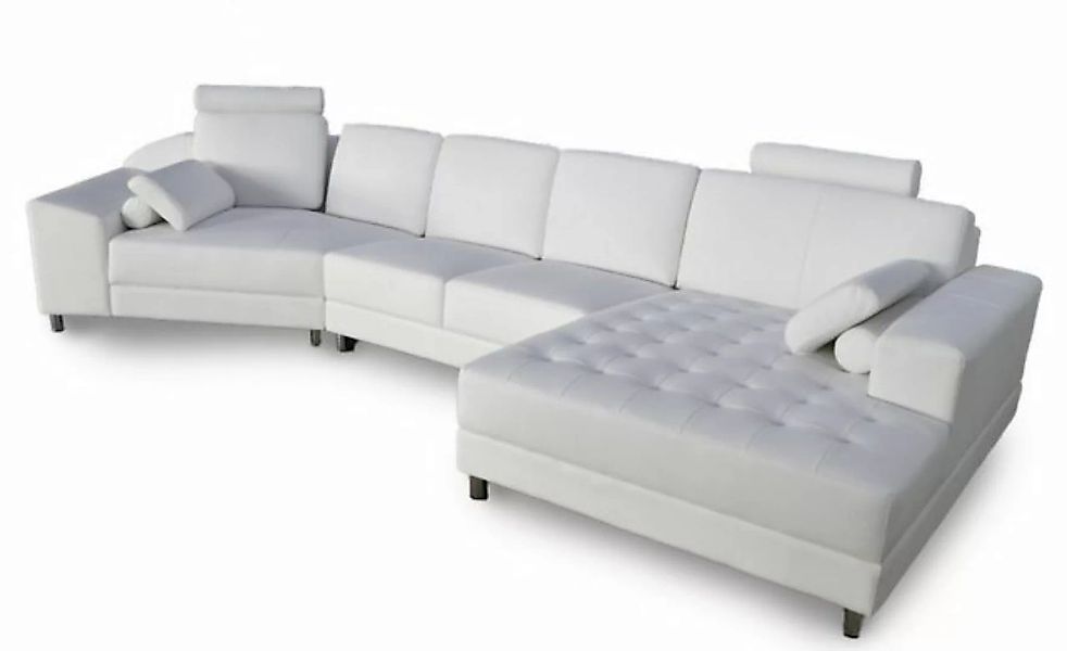 JVmoebel Ecksofa Luxus Ecksofa L-Form weiß Polster Möbel Sitz Wohnzimmer Ec günstig online kaufen