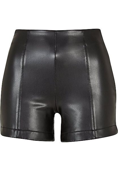 URBAN CLASSICS Stoffhose Urban Classics Damen Ladies Synthetic Leather Shor günstig online kaufen