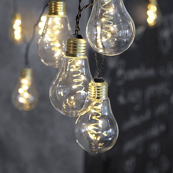 STAR TRADING LED Dekolicht Glow, LED Outdoor Lichterkette,Glow, klare Glühb günstig online kaufen