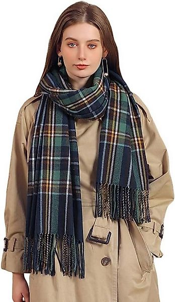 Coonoor Wollschal Damen Schal,kuschelweich Karo,Winter Schal Poncho Qualitä günstig online kaufen