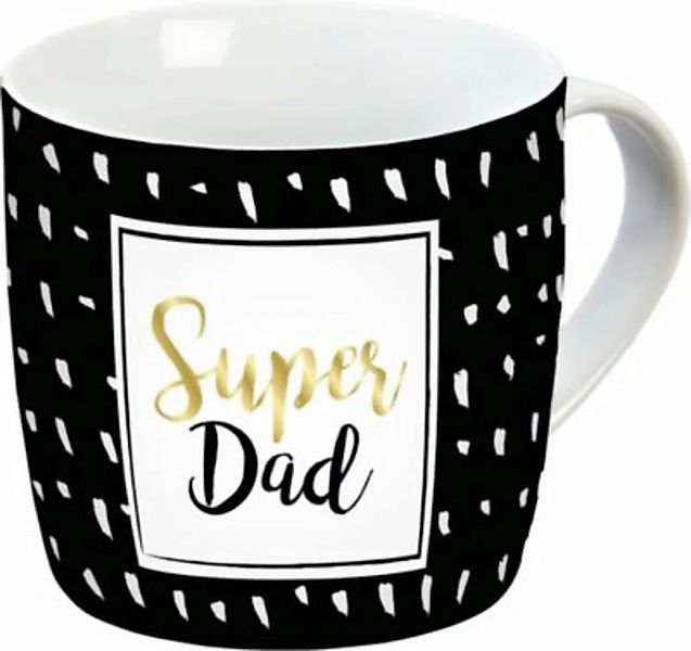 Infinite "Porzellan Tasse ""Super Dad"", 300ml" schwarz/weiß günstig online kaufen