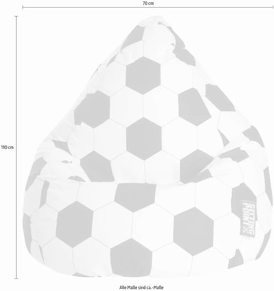 Sitting Point Sitzsack Fussball XL günstig online kaufen
