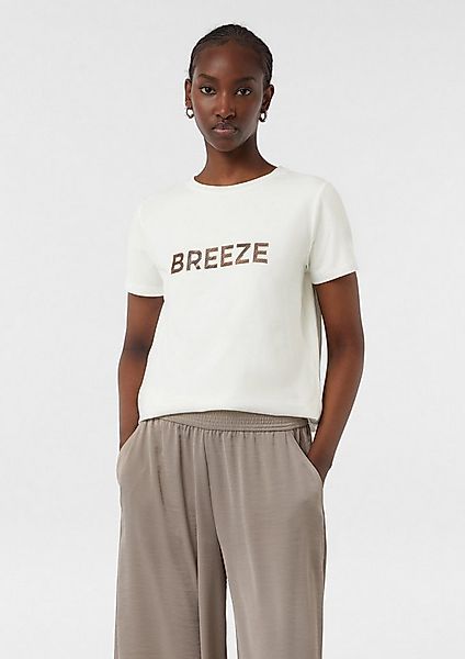 comma Kurzarmshirt T-Shirt Jersey-T-Shirt mit Artwork günstig online kaufen