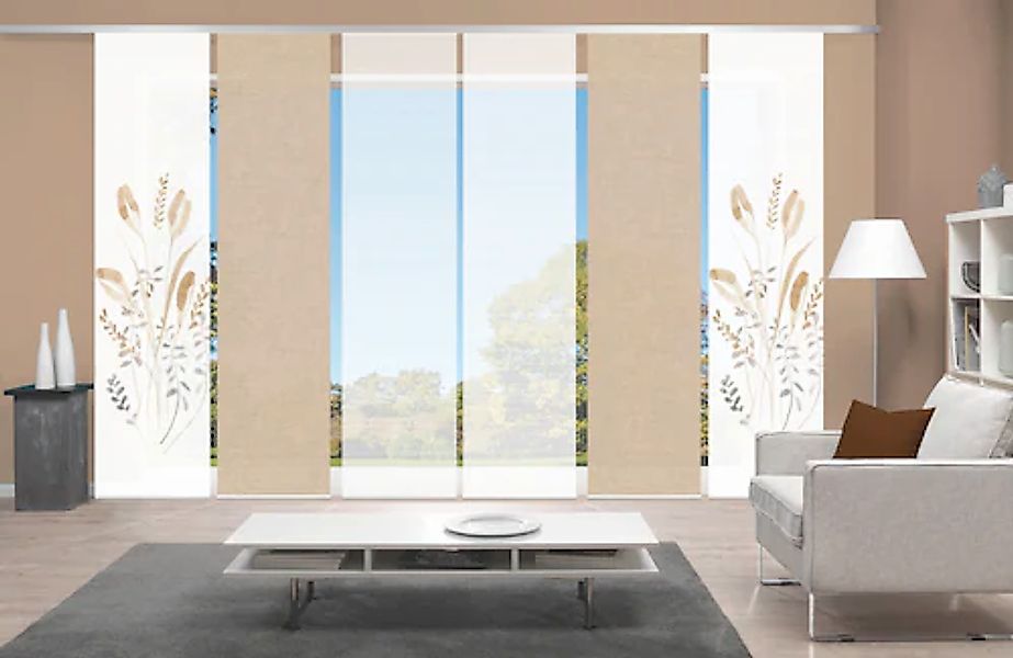 Vision S Schiebegardine »AYENE 6er SET« Paneelwagen 6 Stk. tlg. Schiebevorh günstig online kaufen