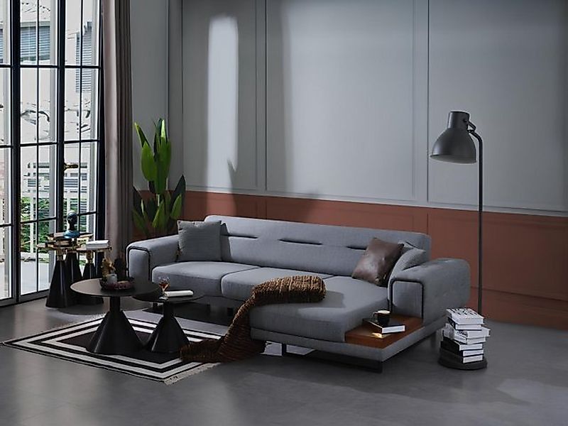 Xlmoebel Ecksofa Neues Design Luxus Ecksofa in modernem Grau für das Wohnzi günstig online kaufen