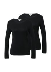 s.Oliver Langarmshirt (2-tlg) mit Rundhalsausschnitt, 2er günstig online kaufen