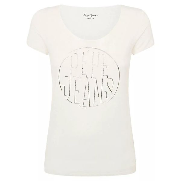 Pepe Jeans Bella Kurzärmeliges T-shirt M Off White günstig online kaufen