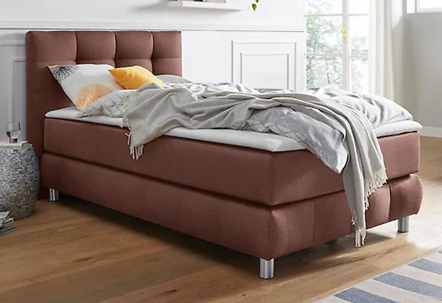 Home affaire Boxspringbett »Salo« incl. Topper, 6 Breiten, 2 Härtegrade, TF günstig online kaufen