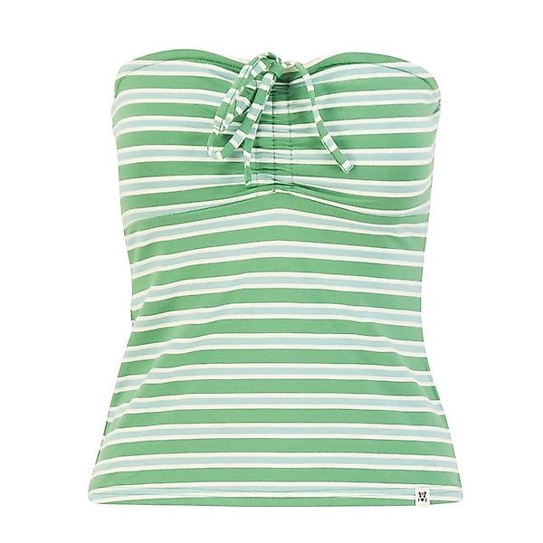 Blutsgeschwister Neckholdertop Summertime Tube caravan stripes green günstig online kaufen