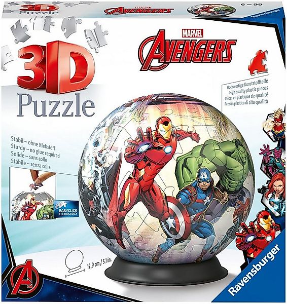 Ravensburger 3D-Puzzle Marvel Avengers, 72 Puzzleteile, Made in Europe günstig online kaufen