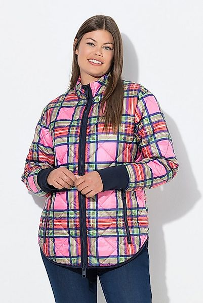 Laurasøn Steppjacke Sandwich-Karo Steppjacke Stehkragen 2-Wege-Zipper günstig online kaufen