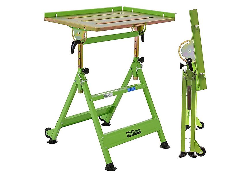 TRUTZHOLM Werkbank Schweißtisch höhenverstellbar 77-92 cm Arbeitstisch neig günstig online kaufen