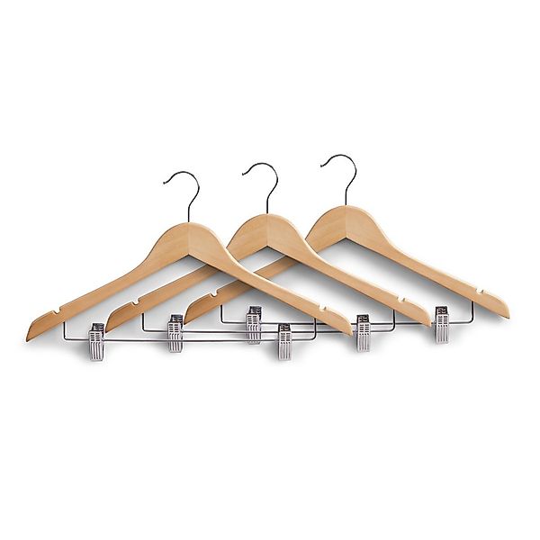 Zeller Present Schrankeinsatz Kleiderbügel-Set m. Clips, günstig online kaufen