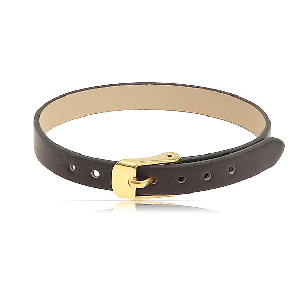 Made by Nami Lederarmband Herren Braun/Schwarz - Verstellbar mit Schnalle, günstig online kaufen