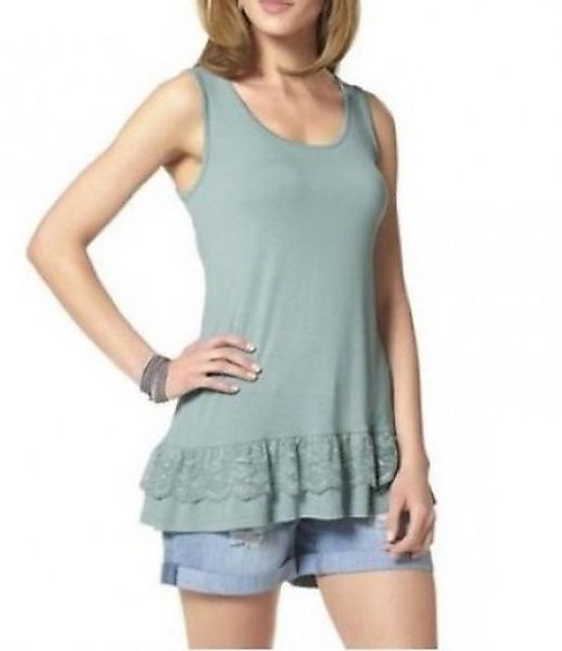YESET Longtop Damen Longtop Top Spitze Tanktop Shirt ärmellos türkis 563643 günstig online kaufen