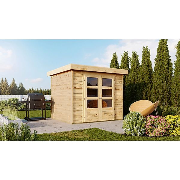 Karibu Express Gartenhaus Speedy A Naturbelassen 213 cm x 217 cm günstig online kaufen