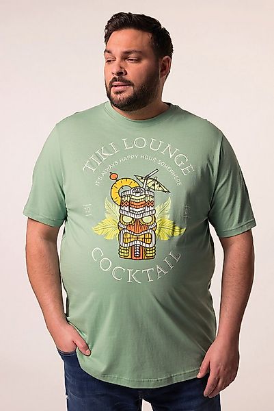 Men Plus T-Shirt Men+ T-Shirt Halbarm Print Rundhals bis 8 XL günstig online kaufen