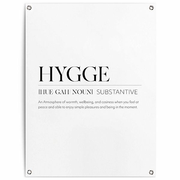 Reinders Poster "Hygge", Outdoor für Garten oder Balkon günstig online kaufen