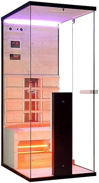 Sanotechnik Infrarotkabine Billund 1, BxTxH: 80 x 110 x 190 cm, mit Farblic günstig online kaufen