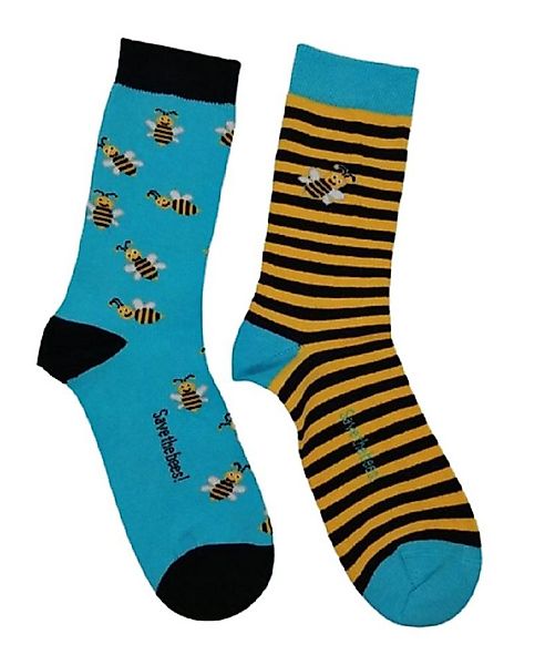 Socks 4 Fun Freizeitsocken Socks4Fun Motivsocken Biene 2er Bündel (2-Paar, günstig online kaufen