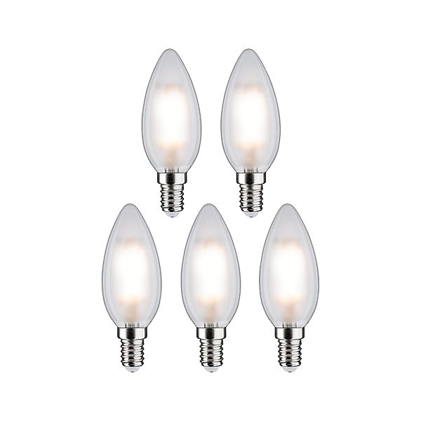 Paulmann "Filament 230V LED Kerze E14 5x470lm 5x4,8W 4000K Matt" günstig online kaufen