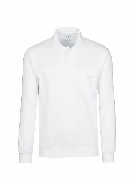 Trigema Sweatshirt "TRIGEMA Langarm Polo aus Sweat-Qualität" günstig online kaufen