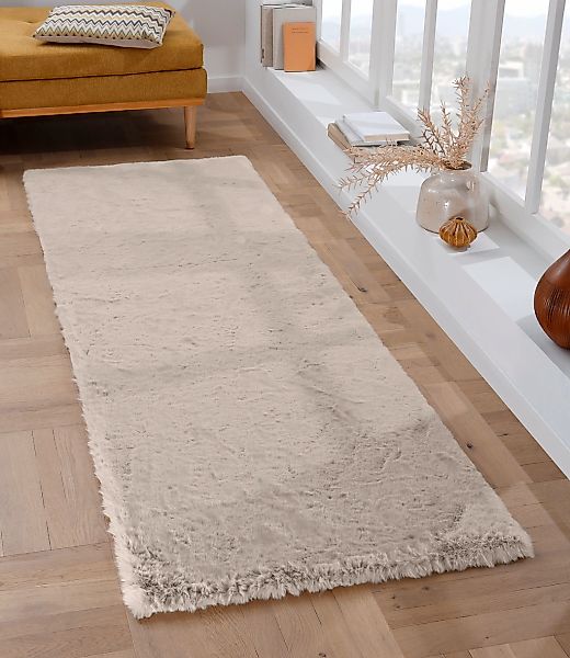 my home Fellteppich "Rabbit, Kunstfell, Kaninchenfell-Haptik, Microfaser," günstig online kaufen