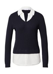 comma Longpullover Strickpullover 2-in-1-Pullover in Layering-Optik günstig online kaufen