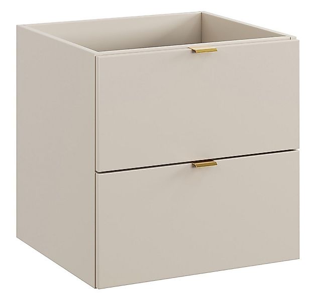 Lomadox Waschbeckenschrank DURANGO-56 in kaschmir, 50 cm breit, 2 Schublade günstig online kaufen