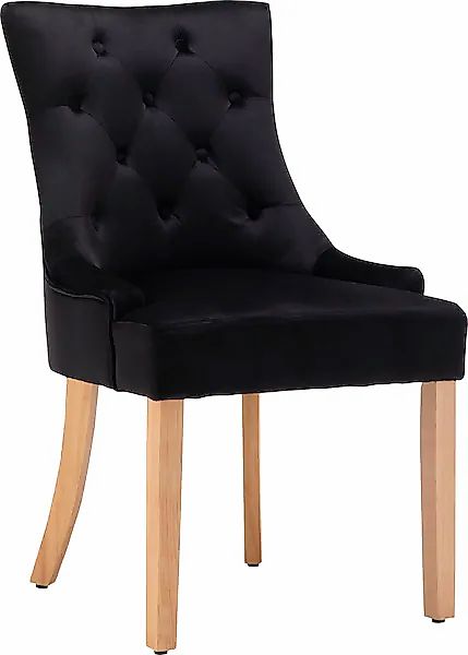 Leonique 4-Fußstuhl »Doncaster«, (Set), 2 St., Samt, mit Knopfheftung im Rü günstig online kaufen